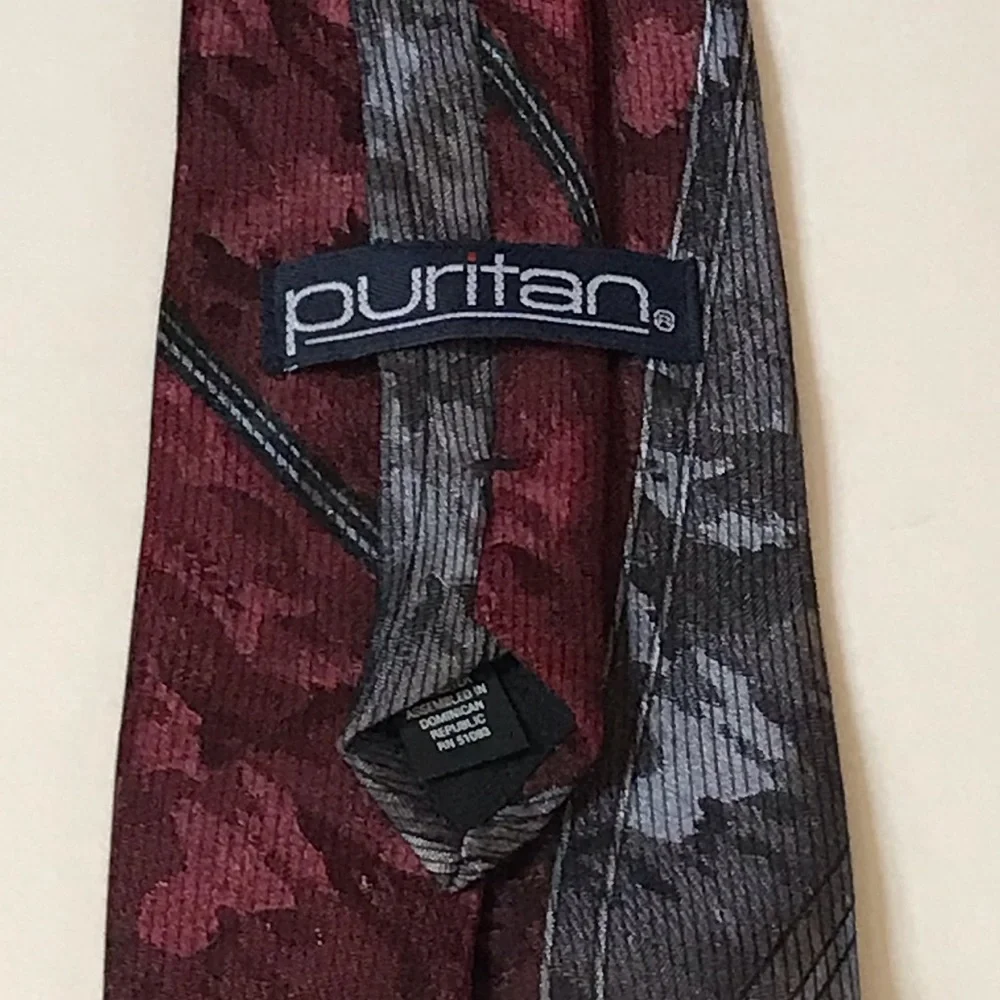 CLEARANCE | PURITAN Clip-On Art Nouveau Necktie